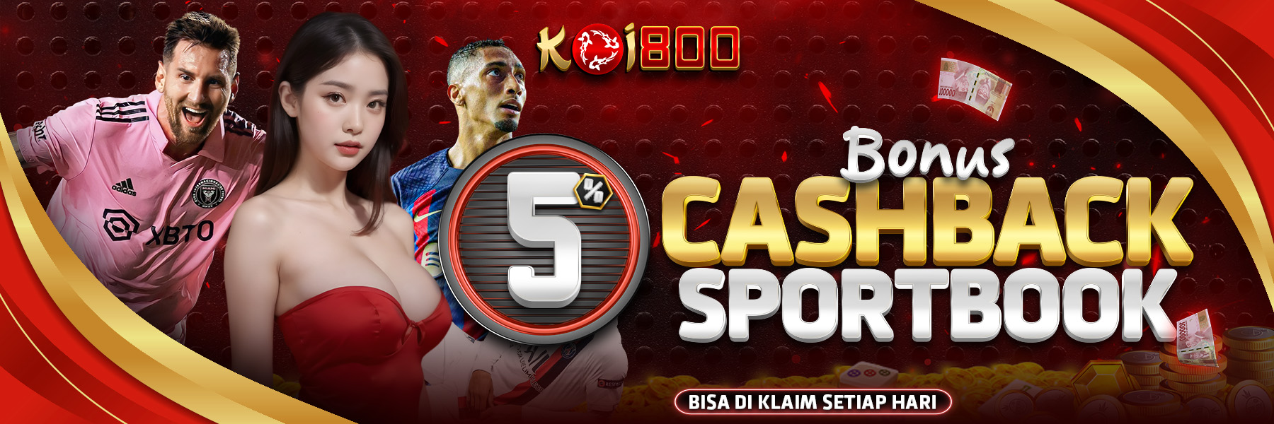 BONUS CASHBACK SPORTBOOK 5%